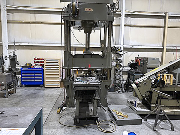 Dake Model 18-151 125 Ton 4 Post Press