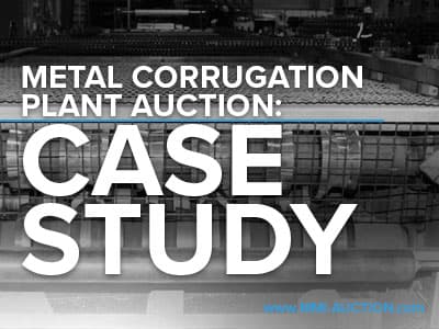 Metal Corrugation Plant Auctions Collection of Roll Formers Via MMI