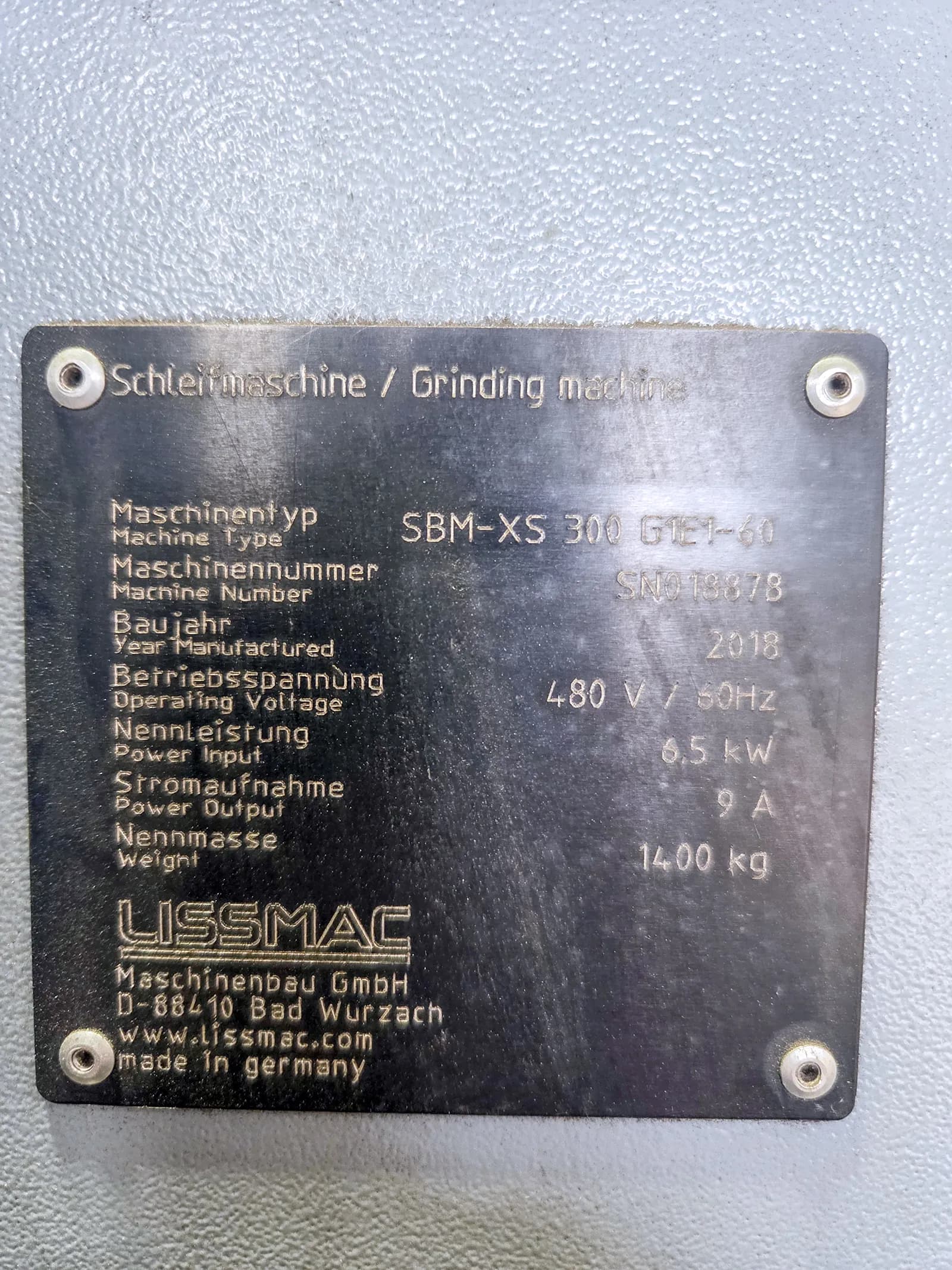 Lissmac SBM-XS 300 G1E1-60 2018_3704428