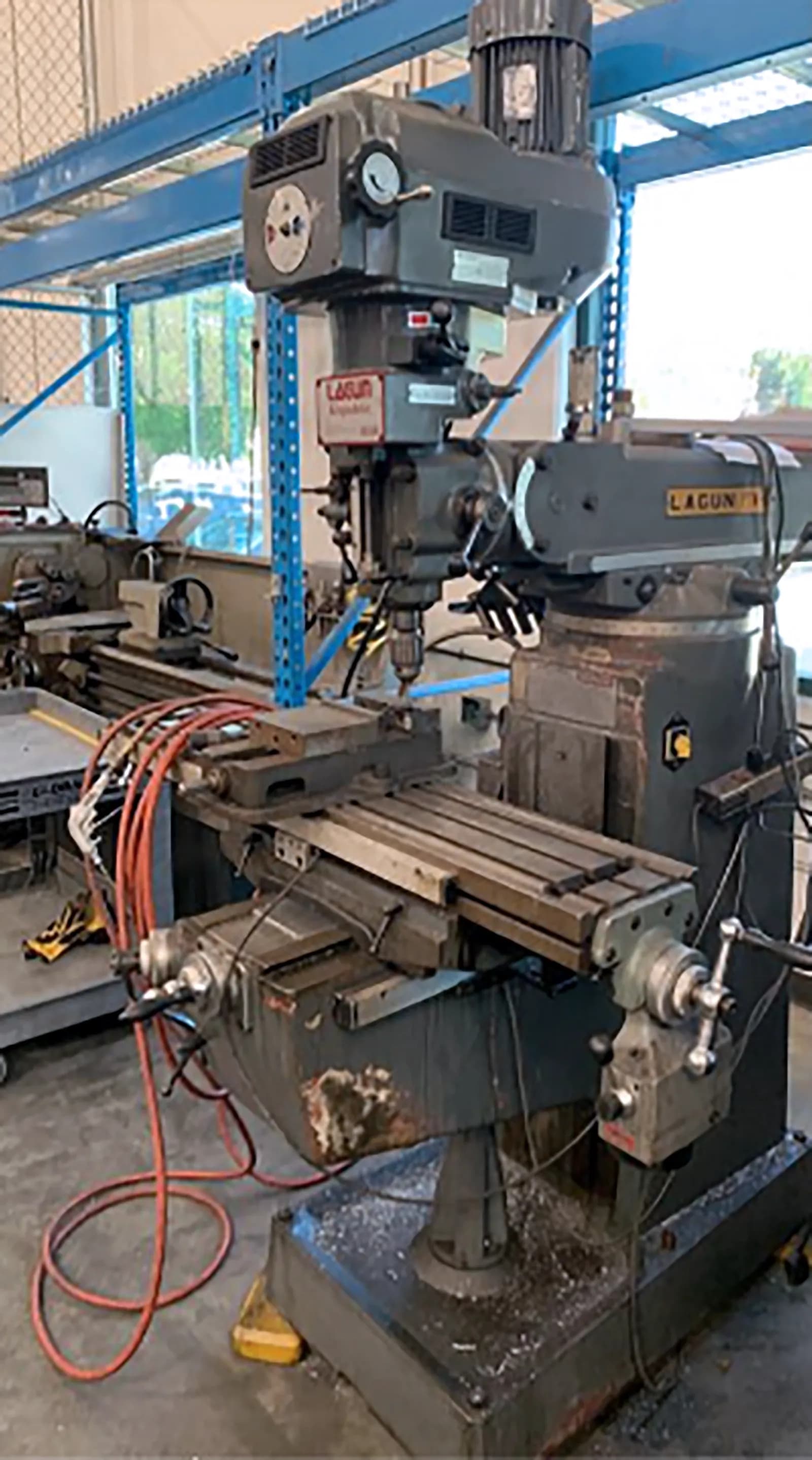 9" x 48" Lagun Vertical Milling Machine W/ DROs, Powerfeed_3633520