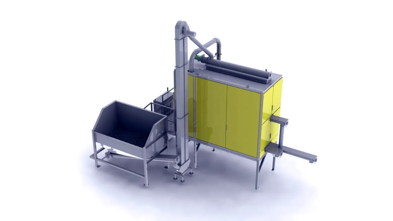 2024 Hamos KWS 2522‑2 Corona Electrostatic Separator – Full Line with Silo, Elevator & Dust System_3738500