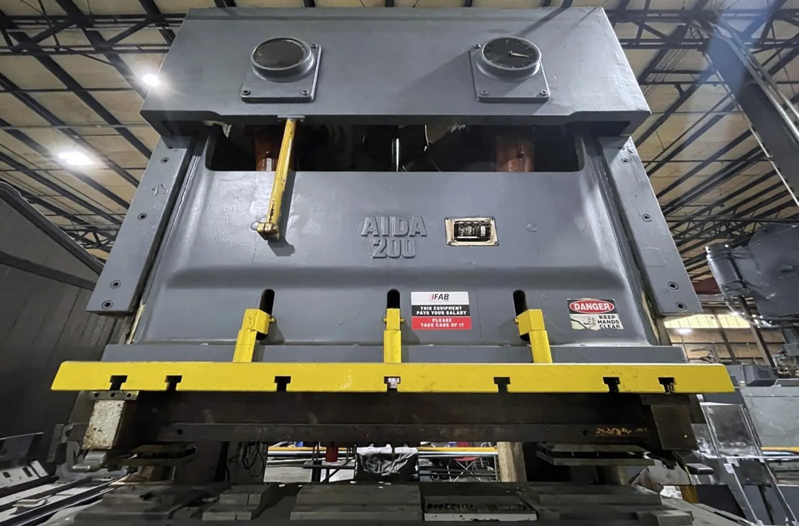 Aida NC2-200 (2) (1987) 200 Ton Two Point Mechanical Gap Frame Stamping Press_3734379