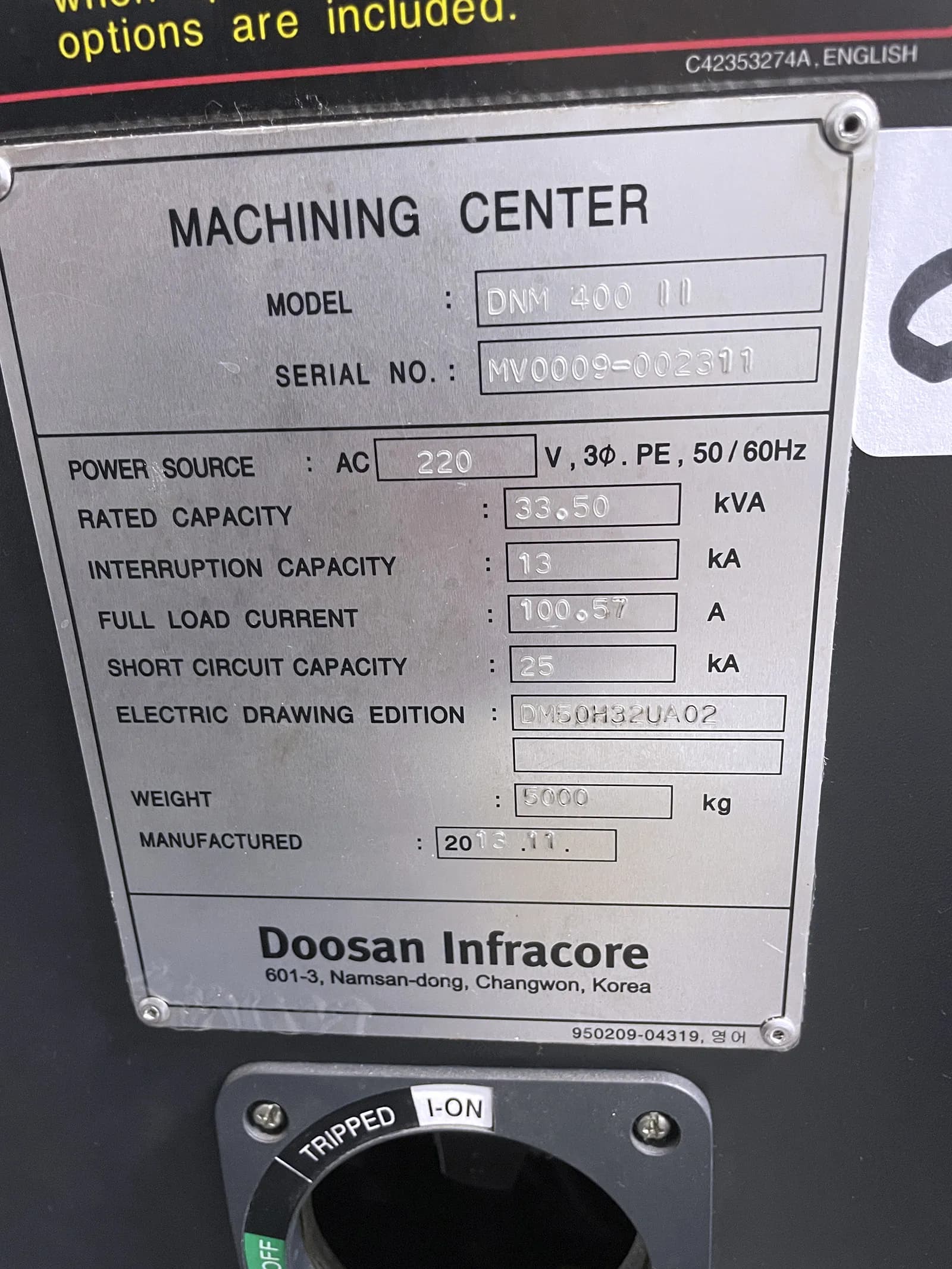 Doosan DNM400-II_3774164