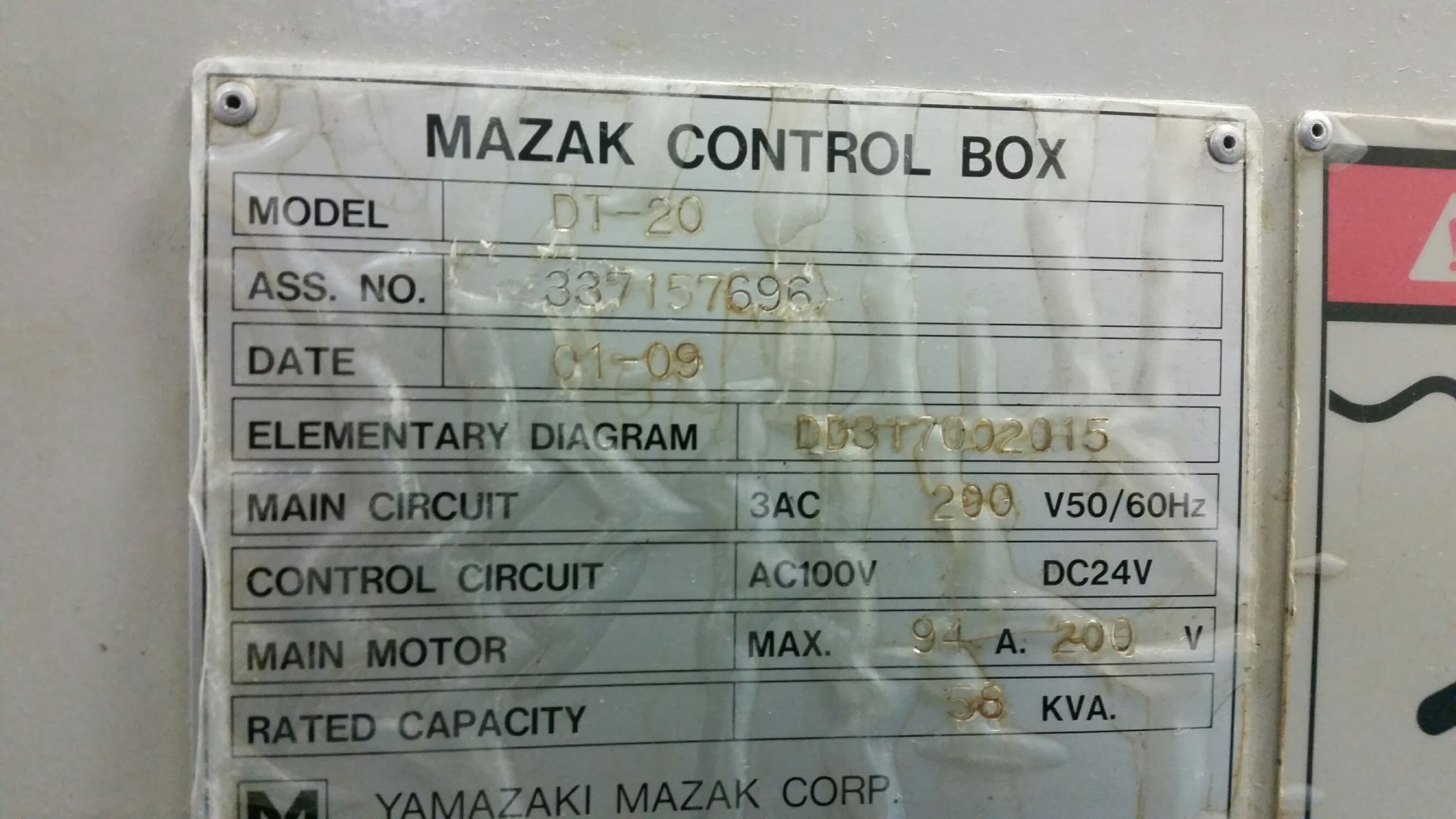 Mazak Dual Turn 20 2001 1