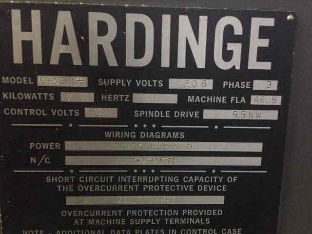 Hardinge Super Precision CHNC II  1