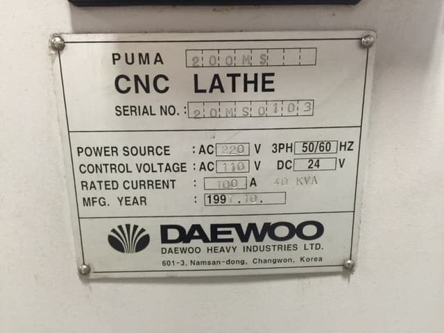 Daewoo Puma 200MS 1997 1
