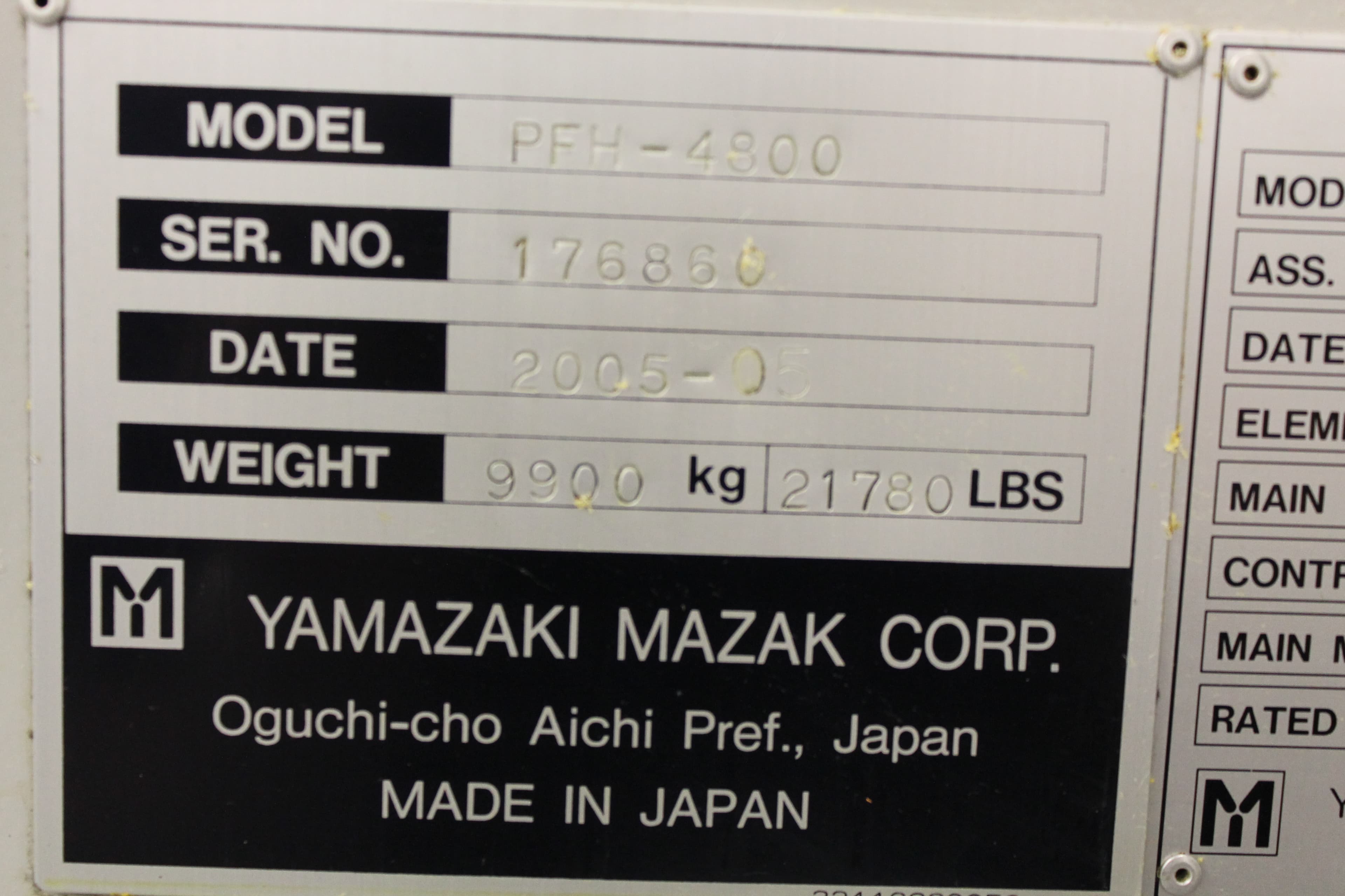 Mazak PFH4800 2005 1