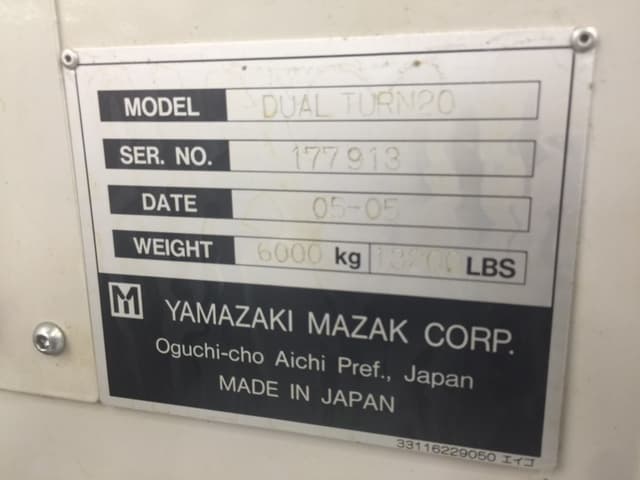 Mazak Dual Turn 20 2005 1
