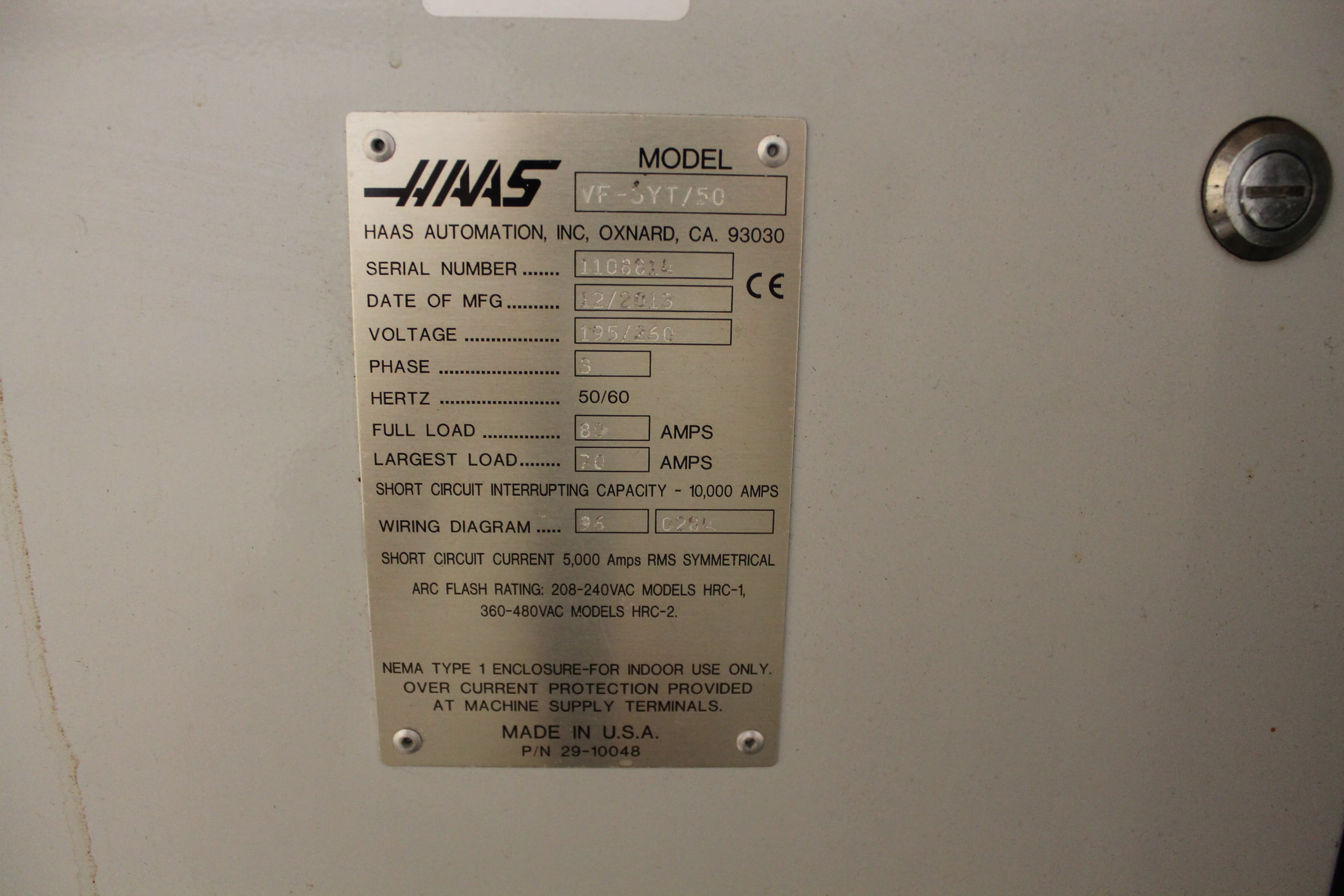 Haas VF-3YT/50 2013 - DeYoung Machine Works
