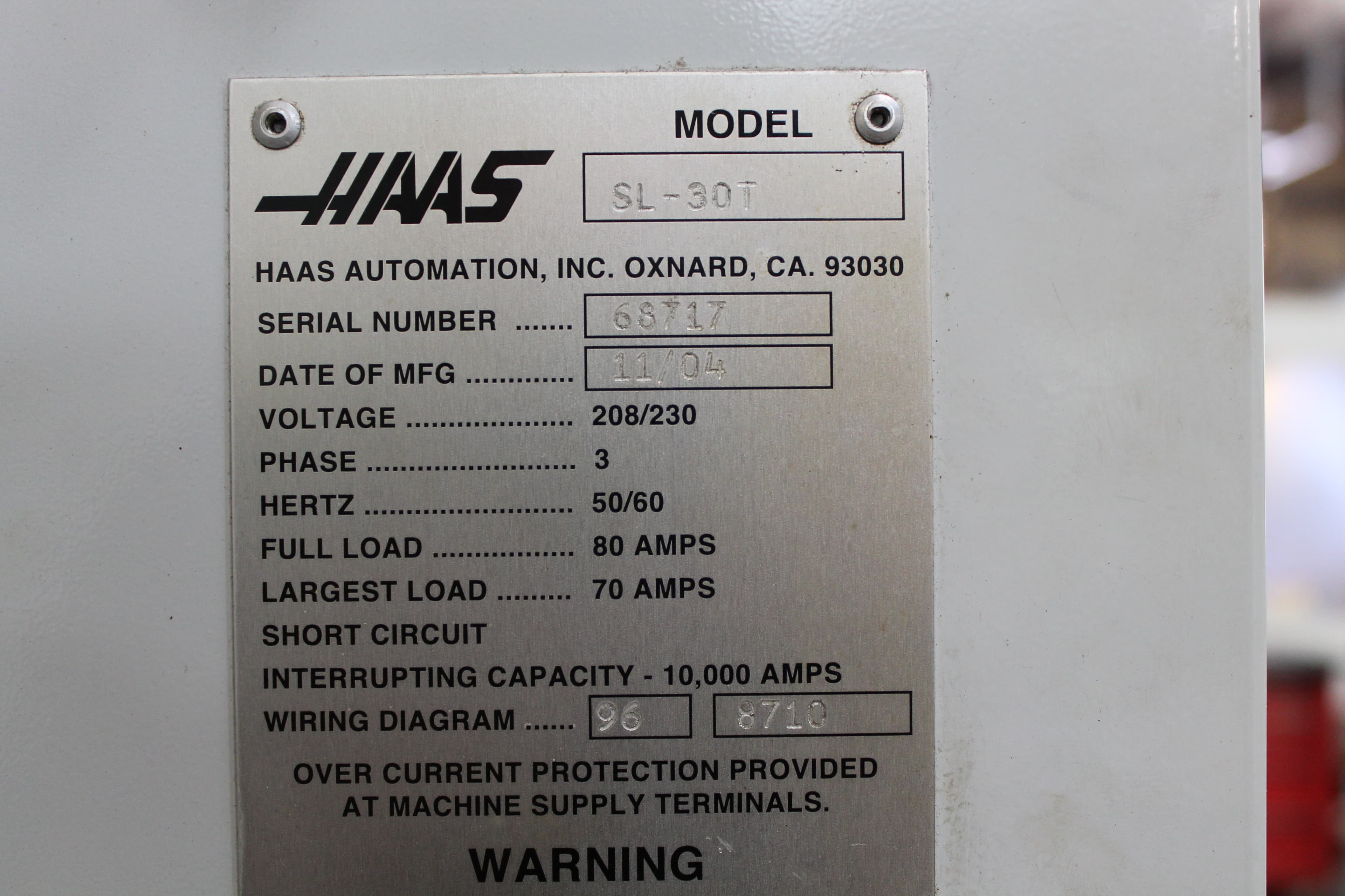 Haas SL-30T 2004 2