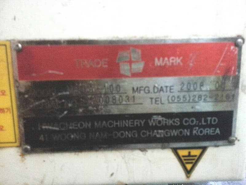 Hwacheon Mega 100 x 5000 2008 2