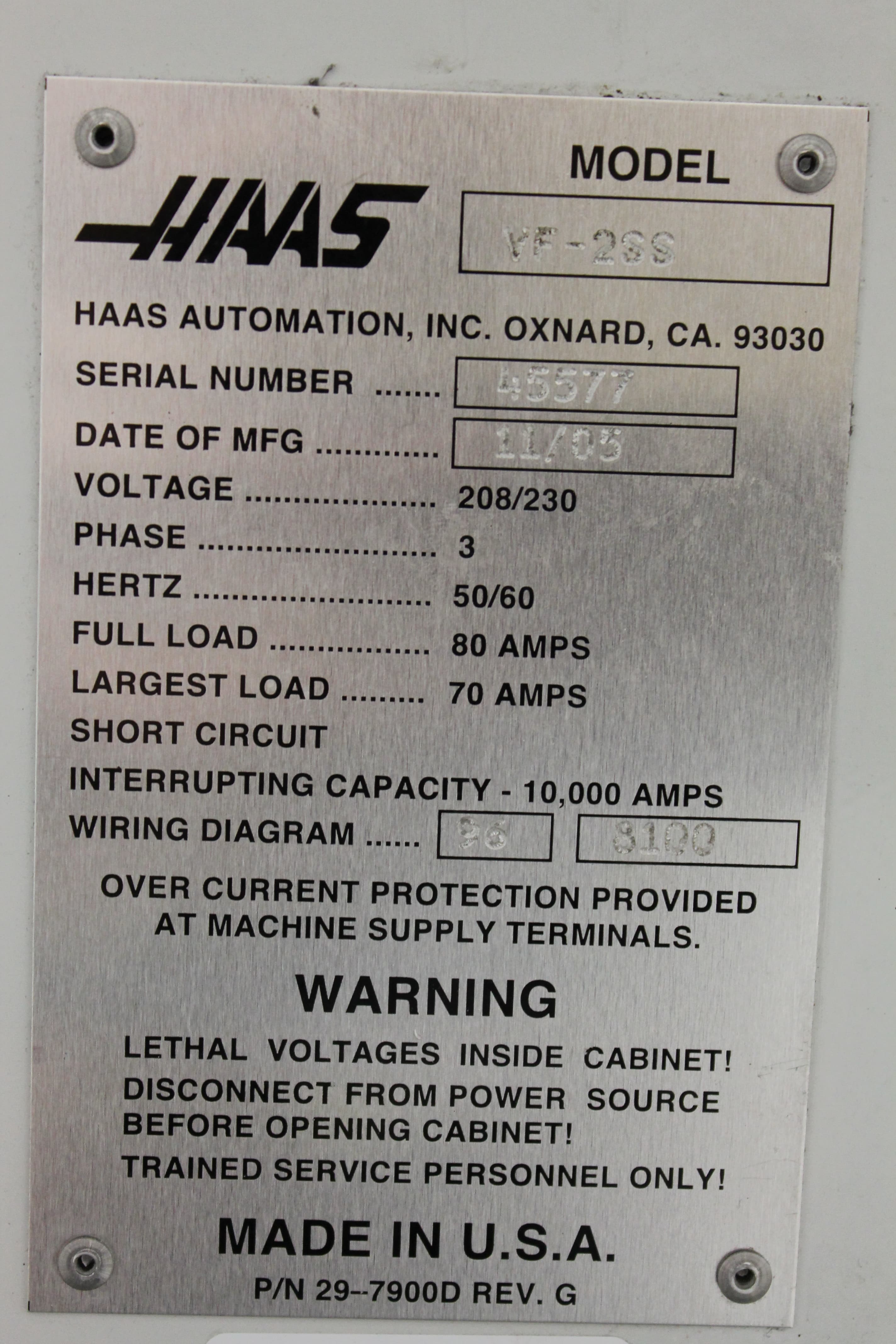 Haas VF-2SS 2005 1