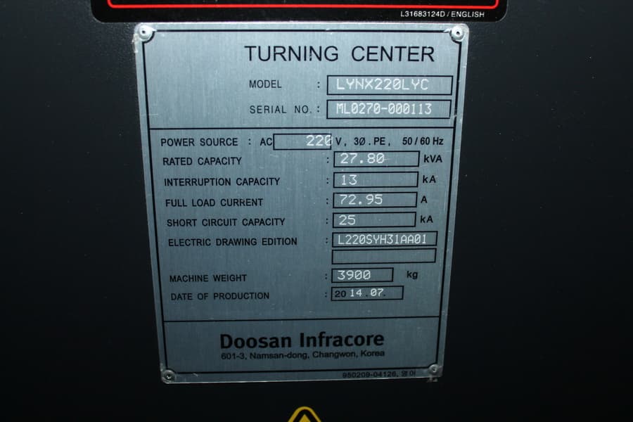 Doosan Lynx 220 LYC 2014 2
