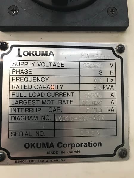 Okuma MA60-HB 2003 - Bellwright