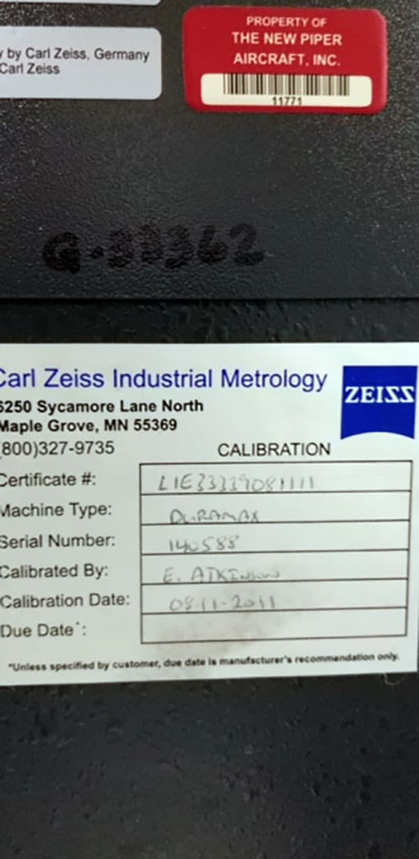 Zeiss Duramax 5/5/5 DCC 2010 - Machnet