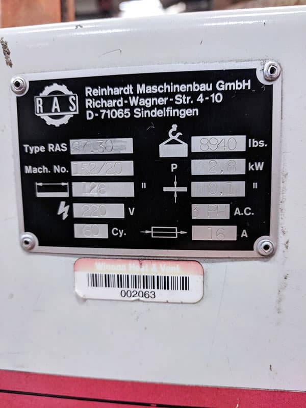 RAS 67.30 1994 Folder