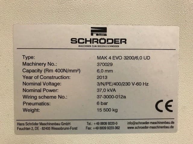 Schroder 4 Evolution 3200/6.0 UD 2013 2