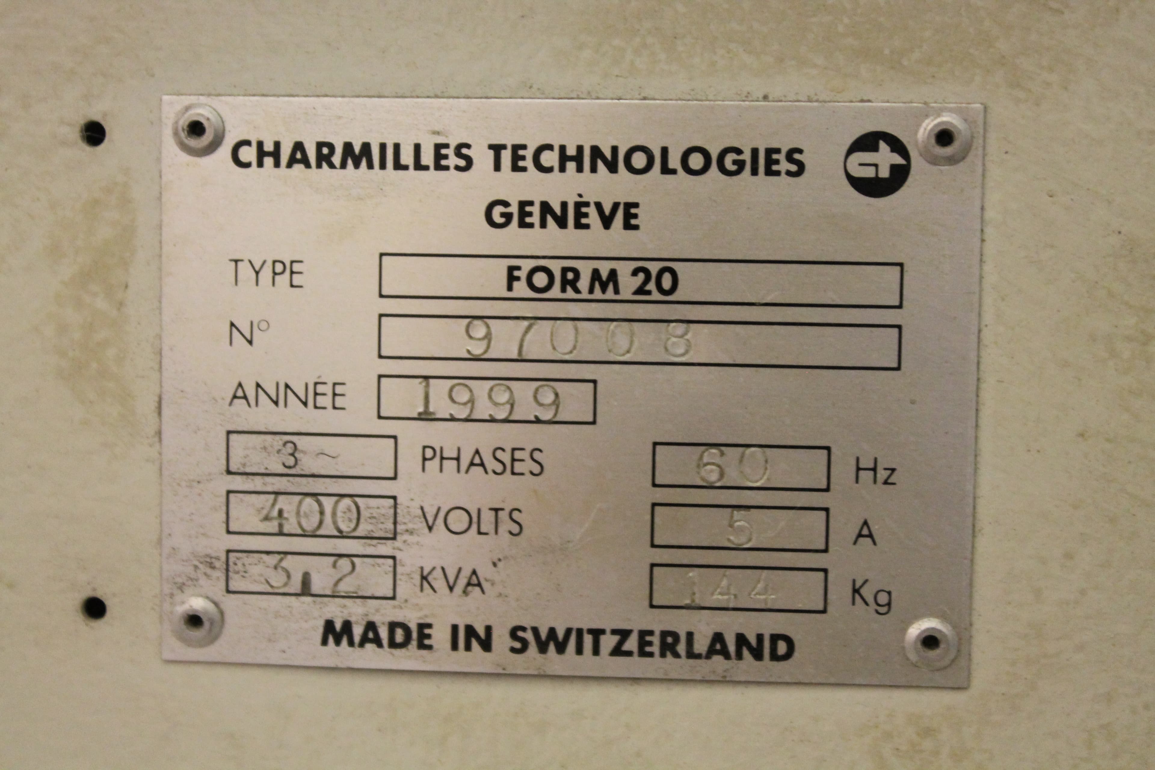 Charmilles Form 20A 1999 2