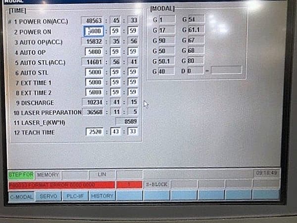 Laser Cutting Machine Mitsubishi ML3122 VZ1 2005 1