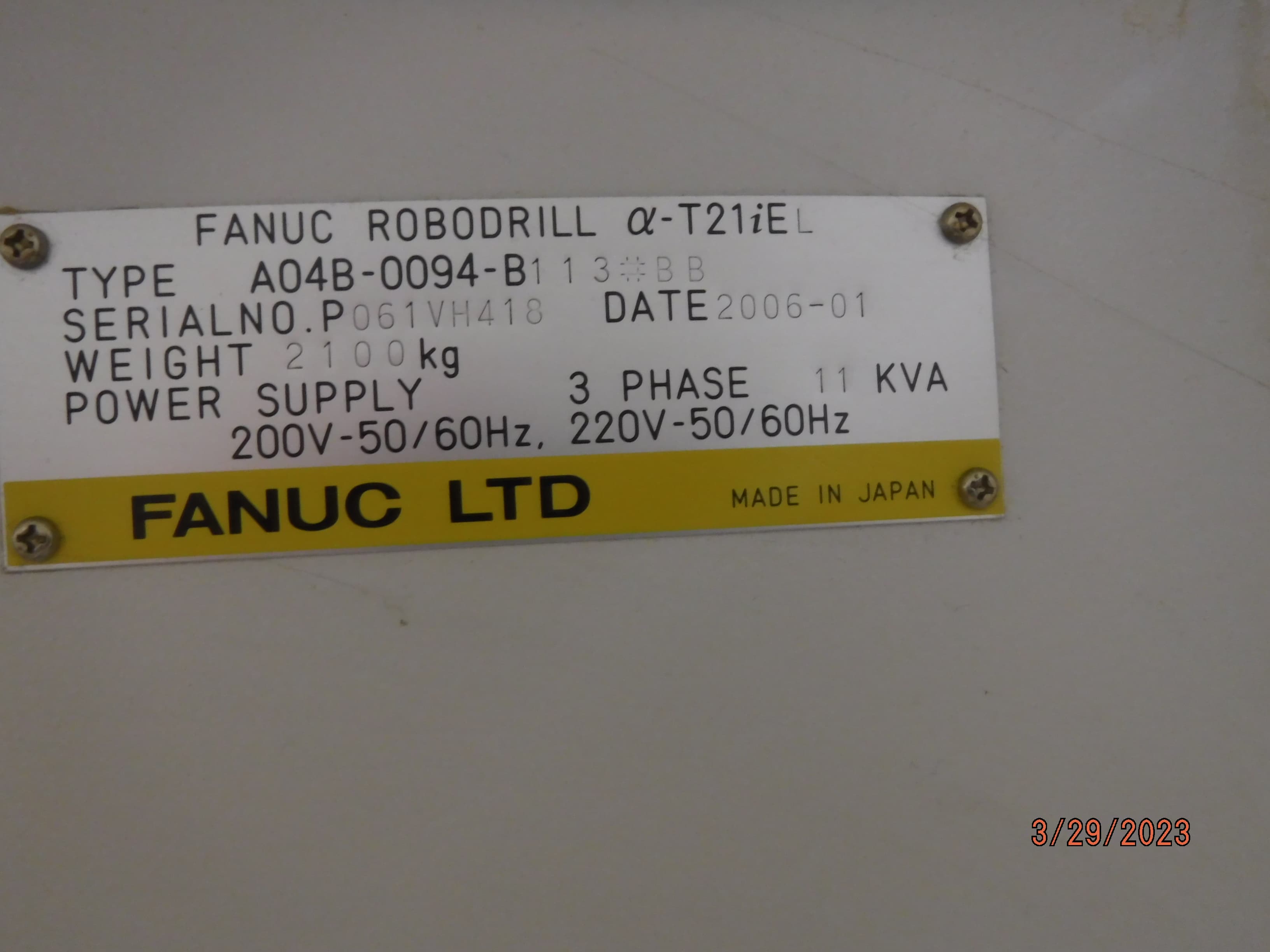 Fanuc A-T21iFL 2006 1