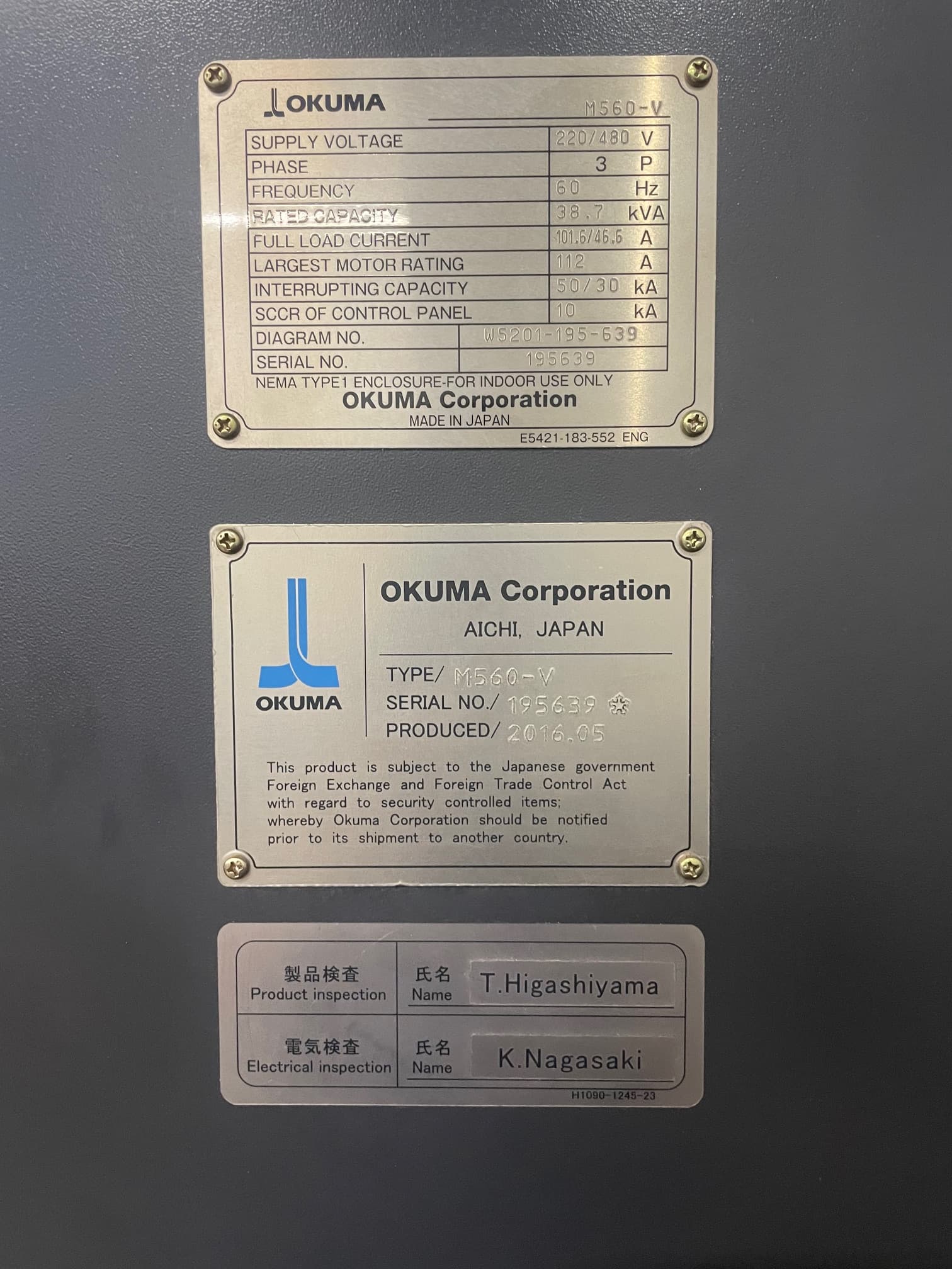 Okuma Genos M560V 2016 1