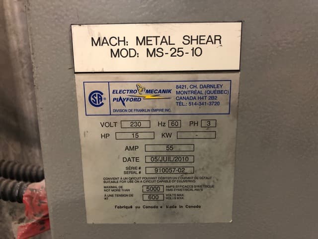 Pressmaster MS-25-10 2010 1