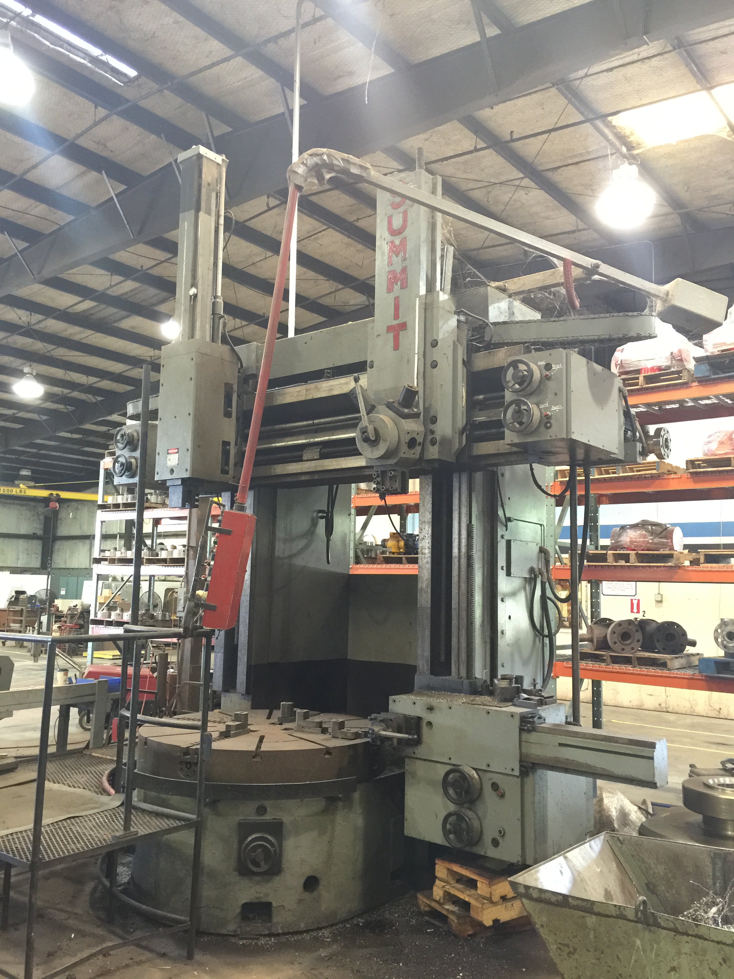 Used Vertical Boring Mill Summit 59 Inch 
