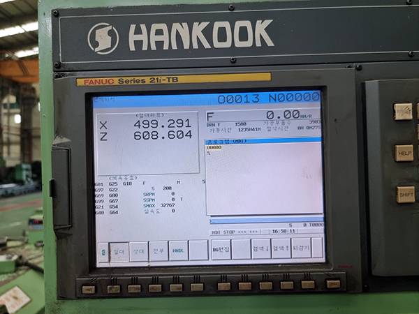 Used CNC Lathe Hankook Dynaturn 1930x5000 2008