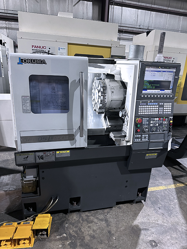 Used CNC Lathe Okuma Genos L250ii-e 2019