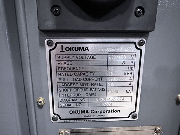 Used CNC Lathe Okuma Space Turn LB3000EX 2011
