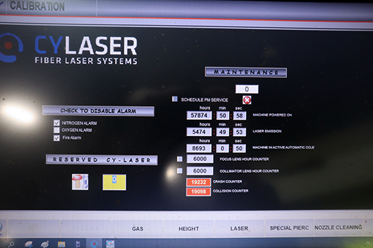 Used Fiber Laser Cutting Machine  CY CY 2D 3015 2012