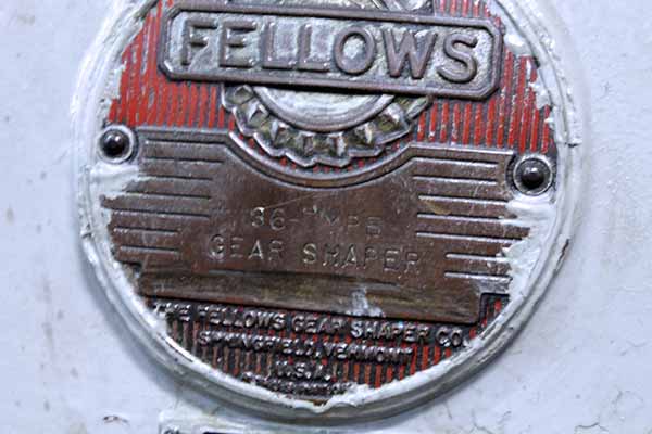 Used Gear Shaper Fellows 36 1967
