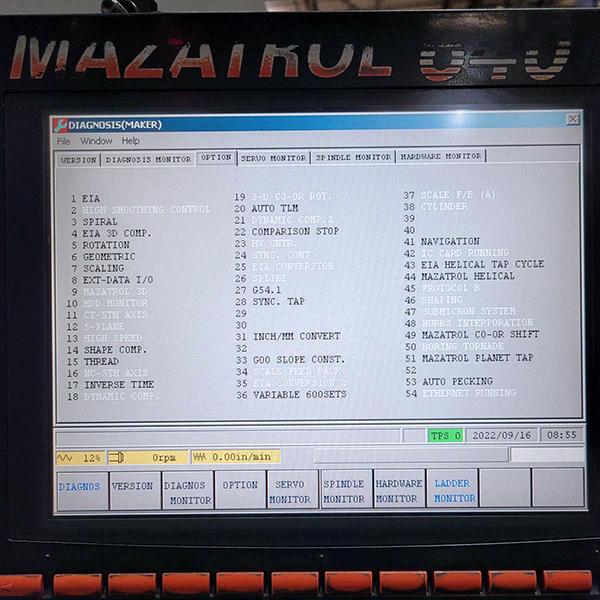 Used Horizontal Machining Center Mazak FH-6800 2006