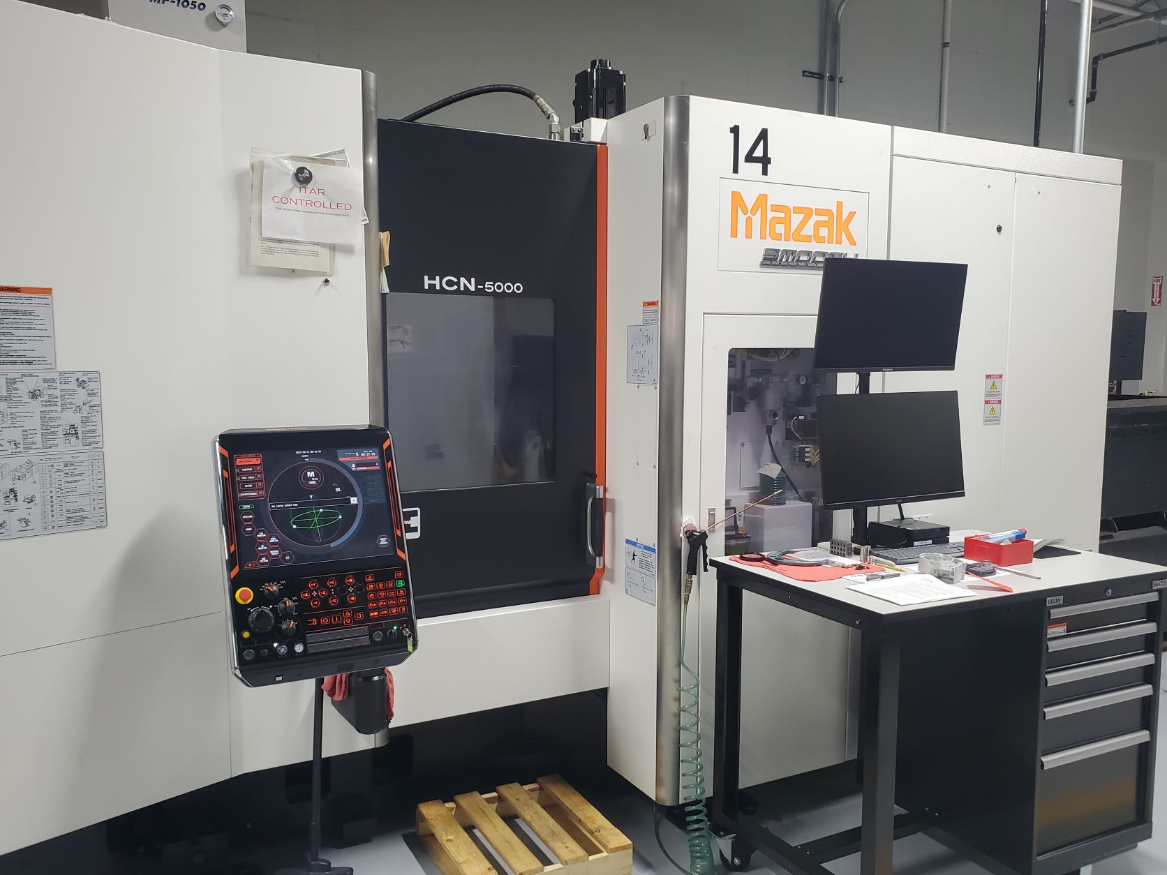 Used Horizontal Machining Center Mazak HCN5000E 2018