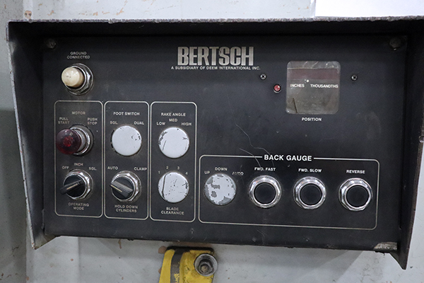 Used Hydraulic Shear  Bertsch 12x1/4 