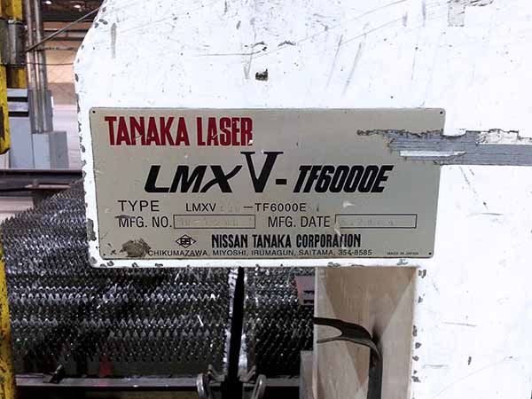 Used Laser Cutting Machine Tanaka LMXV-Z30-TF6000E 2004