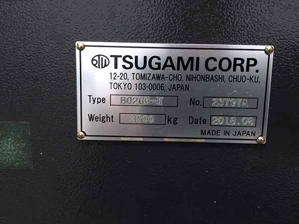 Used Swiss Lathe Tsugami B0265-II 2018
