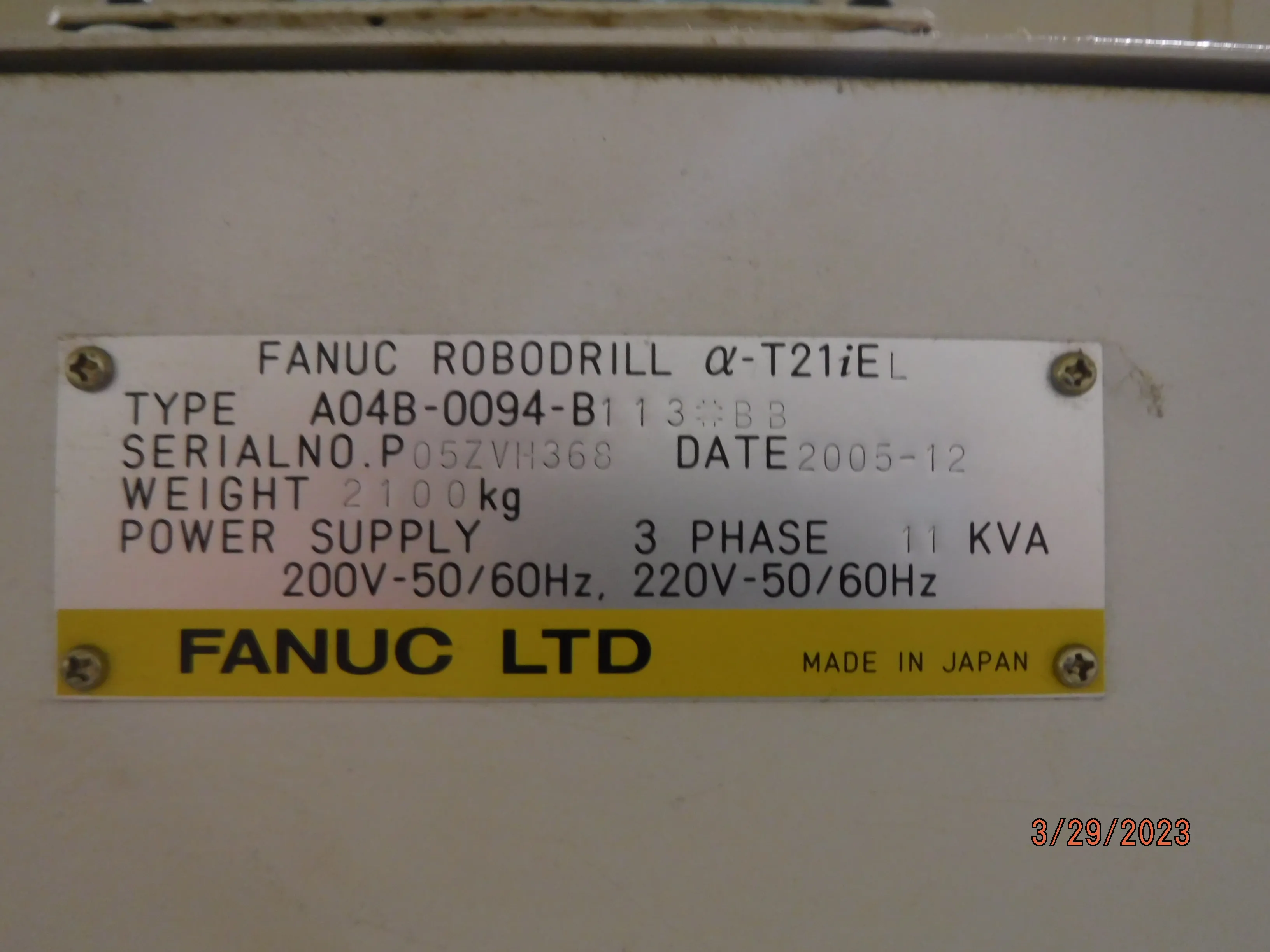 Fanuc A-T21iFL 2005 1